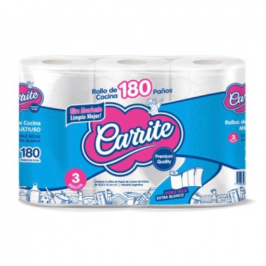 Rollos de Cocina Carrite 180 Paños